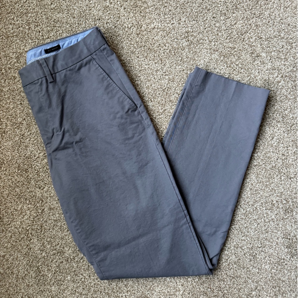 J Crew Mens Slim Bedford Pant, Grey, 32W/34L